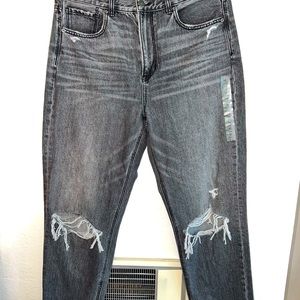 Never Worn Distressed Mom Jeans